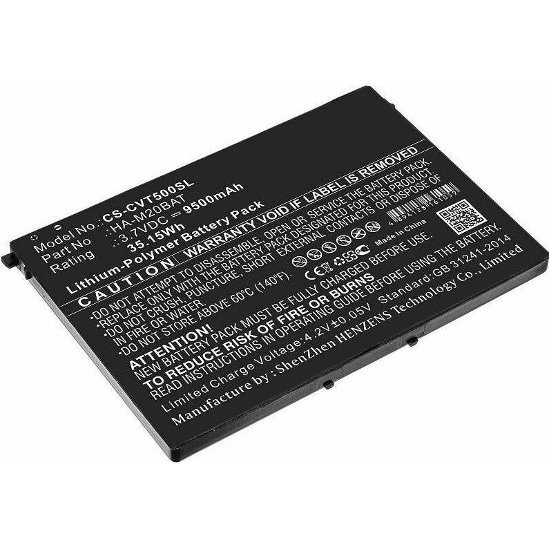 CoreParts Battery for Casio Tablet (9500 mAh), Notebook Akku, Schwarz