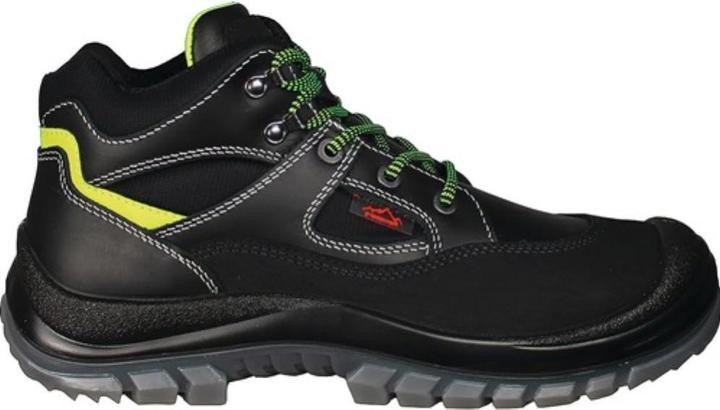 Produktbild Hase Sicherheitsstiefel Tibet Grösse 40 schwarz/neongrün S3 EN ISO 20345 Vollrindleder (S3, 40)