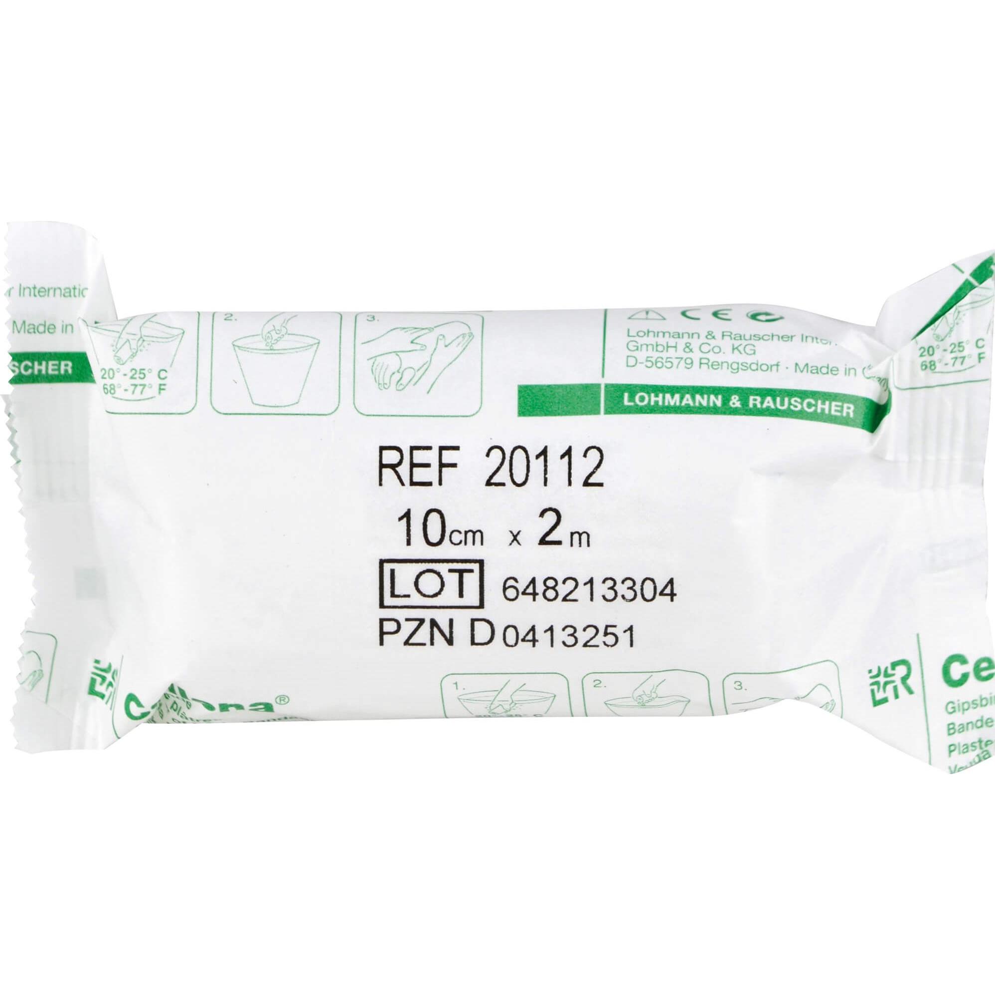 L&R, Verbandsmaterial, Cellona Gipsbinde 10cm x 2m, 1 St. Packung