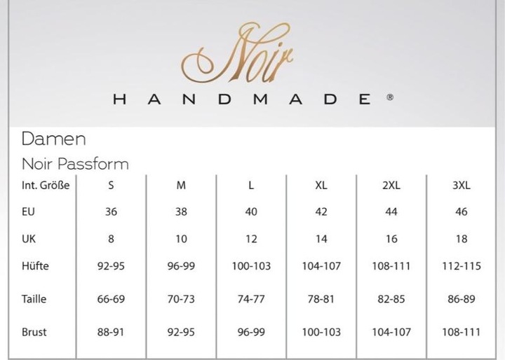 Actual product image Noir Handmade Langarm Body (L)
