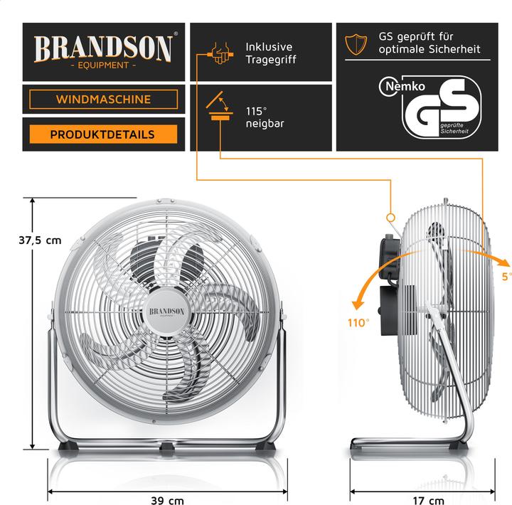 Actual product image Brandson Windmaschine (55 dB)