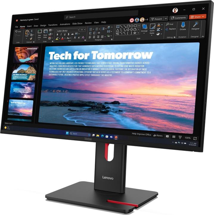 Actual product image Lenovo ThinkVision T27QD-40 (2560 x 1440 pixels, 27")