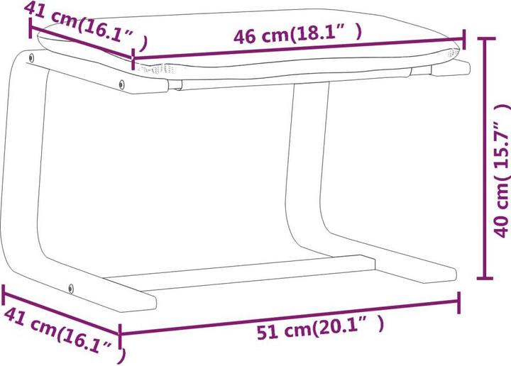 Image du produit vidaXL Fusshocker