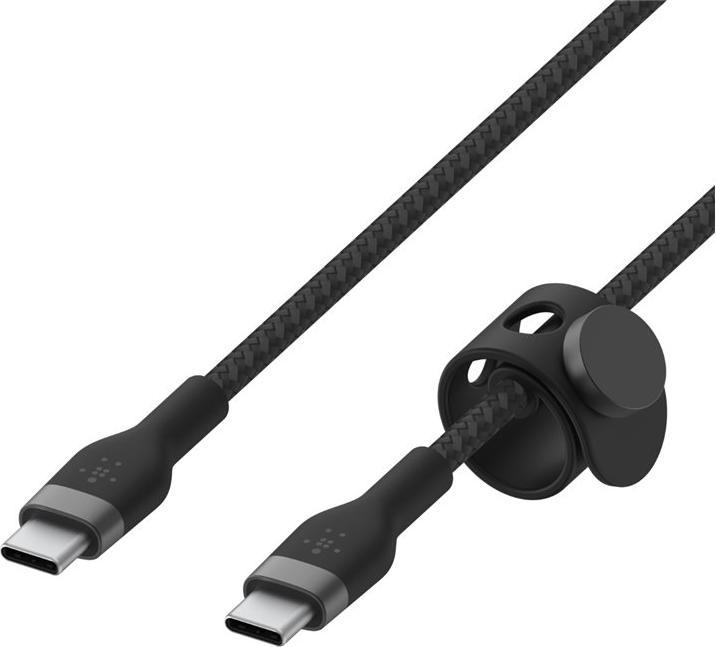 Immagine prodotto Belkin Doppio cavo da USB-C a USB-C in silicone intrecciato da 1 m (1 m, USB 2.0)