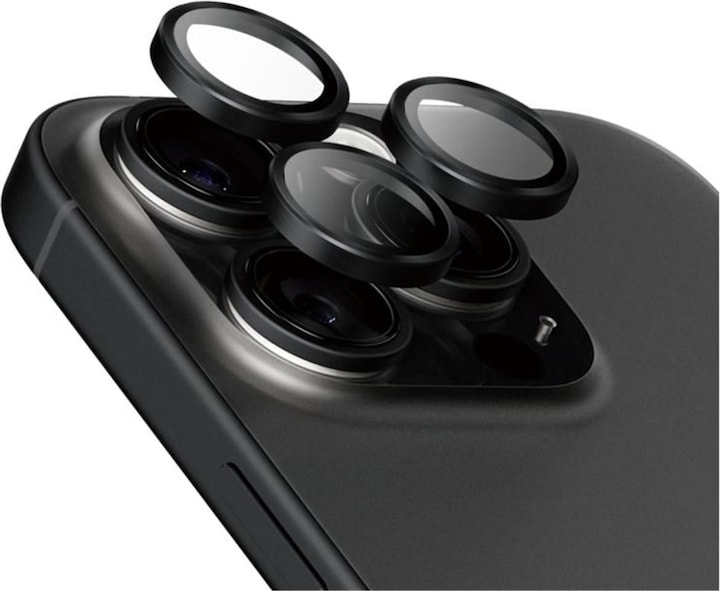 PanzerGlass Hoops Camera Lens Protector (1 Stück, Apple iPhone 16 Pro, Apple iPhone 16 Pro Max)