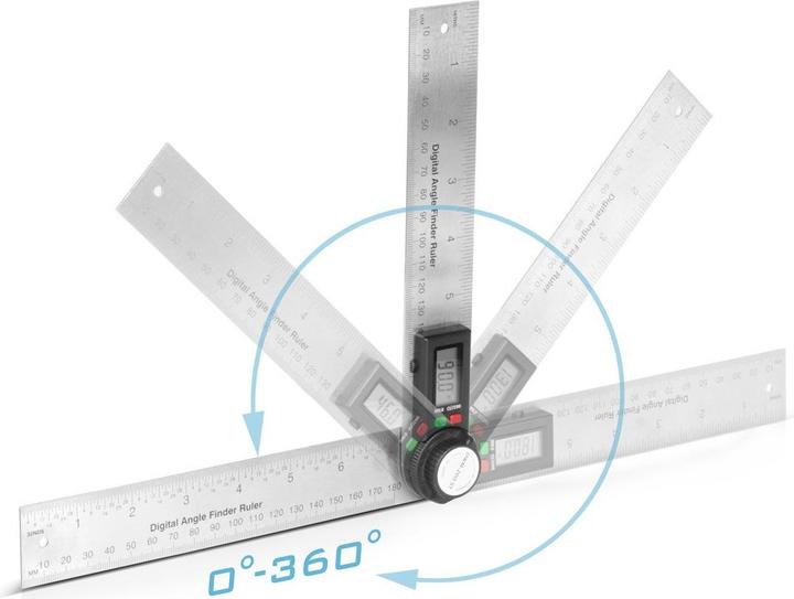 Produktbild Stahlwerk Digitaler Winkelmesser DWM-200 ST mit 180 mm Messbereich 360°