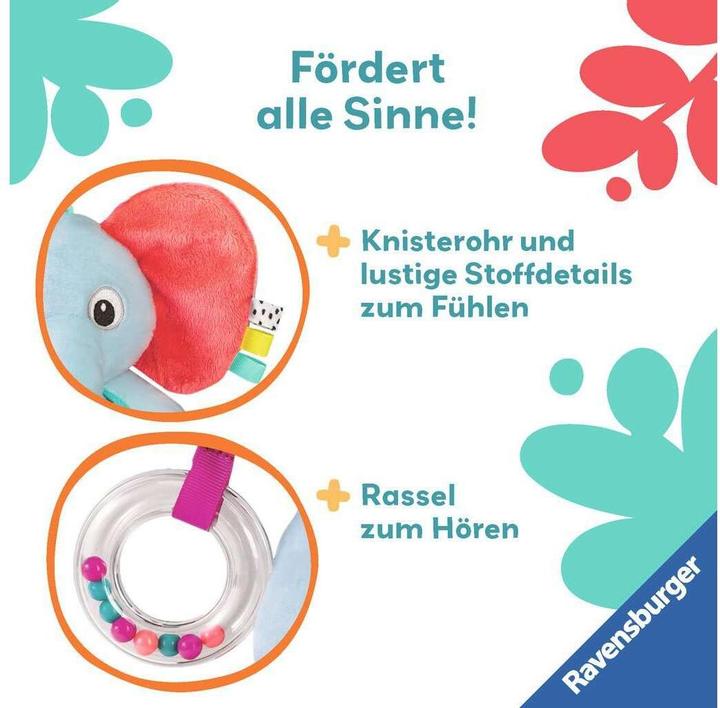 Image du produit Ravensburger 4855 play+ explorer elephant, peluche avec de nombreux effets ludiques, pour la maison et le