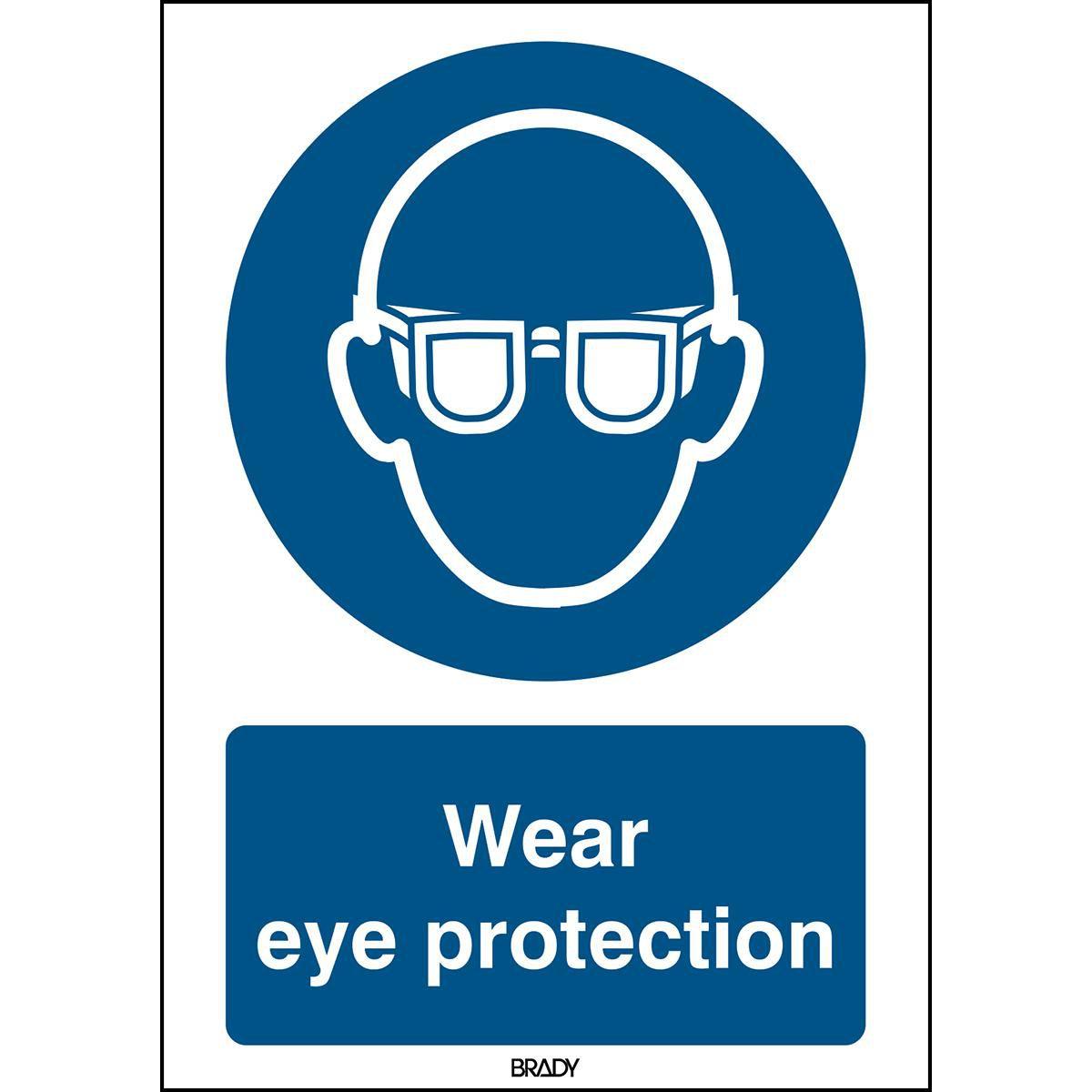 Thumbnail - Brady, Sicherheitskennzeichnung, ISO Safety Sign - Wear eye