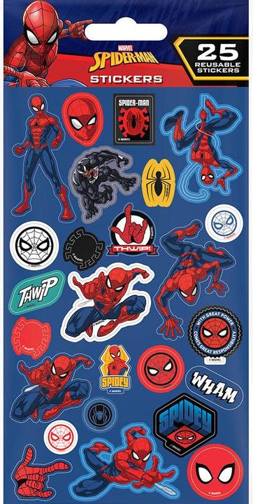 Actual product image Spiderman Paper Sticker Sheet (Pack of 25)
