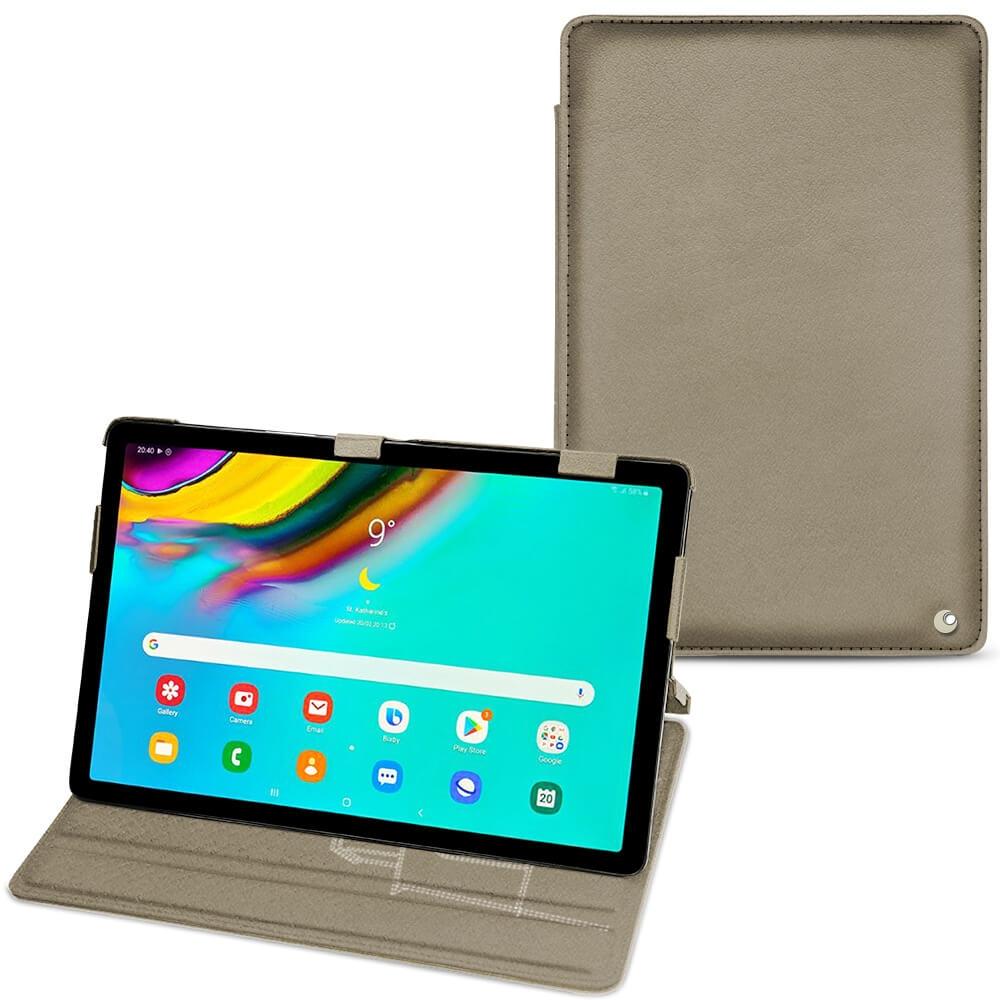 Noreve Lederschutzhülle horizontal (Galaxy Tab S5e), Tablet Hülle, Beige
