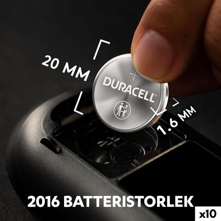Image du produit Duracell CR2016 (10 pcs, CR2016)
