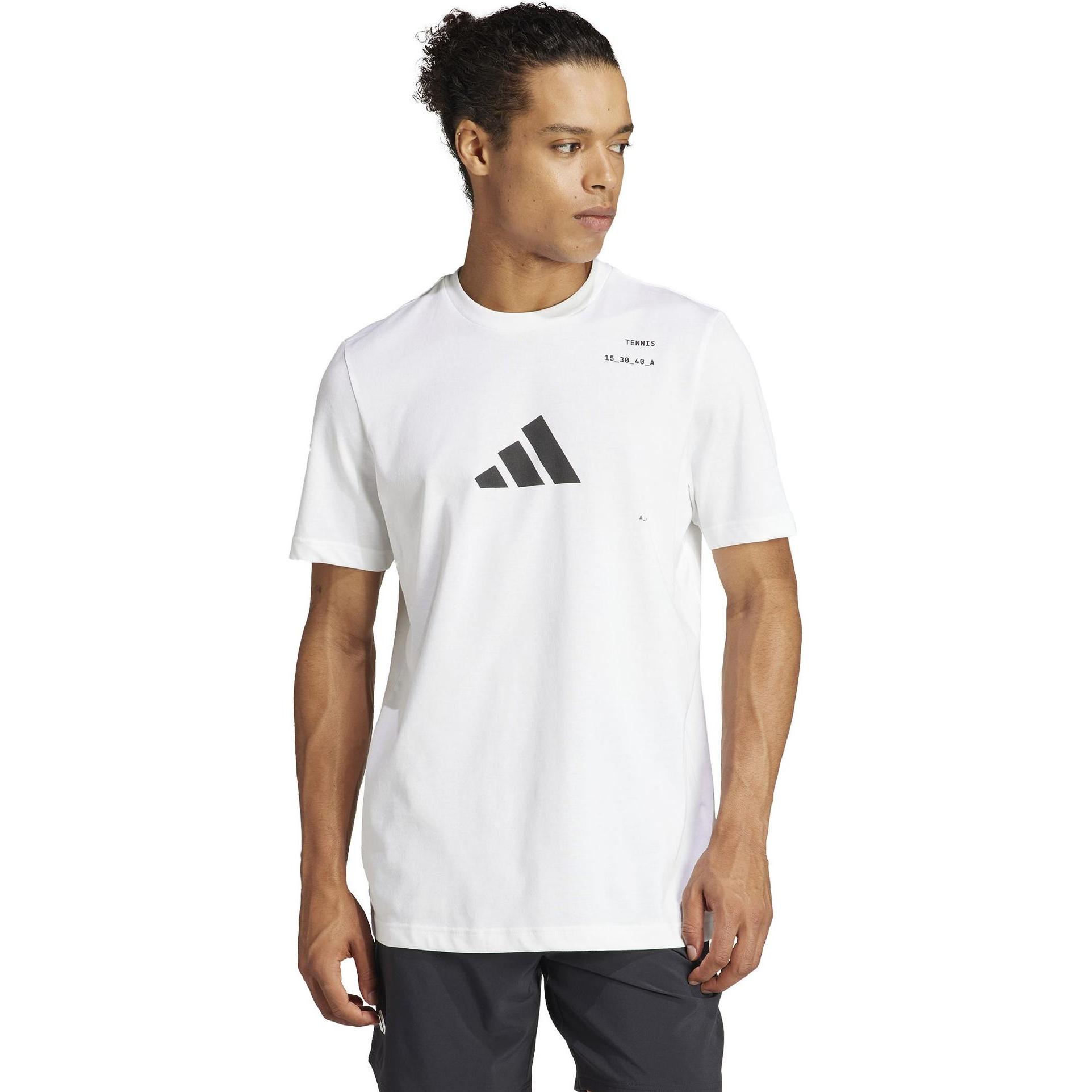 adidas Tennis Graphic Tee White Man acheter sur Galaxus