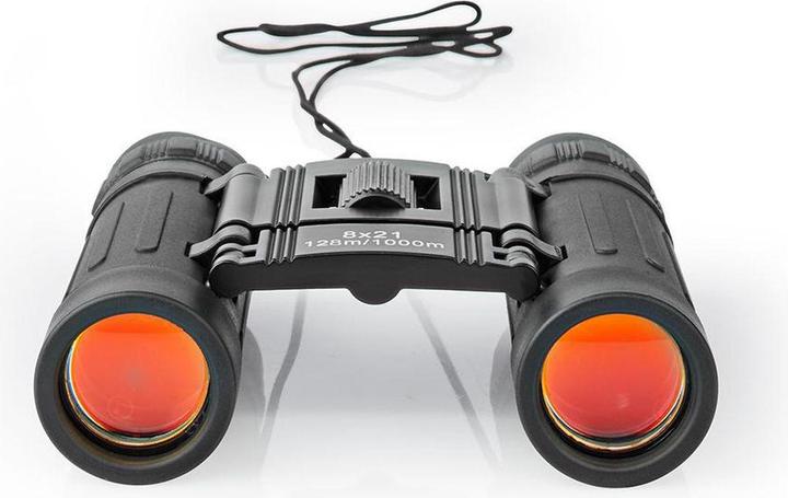 Image du produit Nedis SCBI1000BK Jumelles Grossissement : 8 Diamètre de l'objectif : 21 mm Distance interpupillaire : (8x, 21 mm)