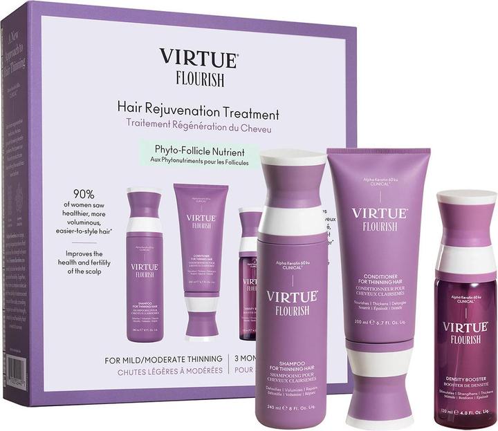 Produktbild Virtue Labs Flourish Hair Rejuvenation Treatment (Haarpflege Set)
