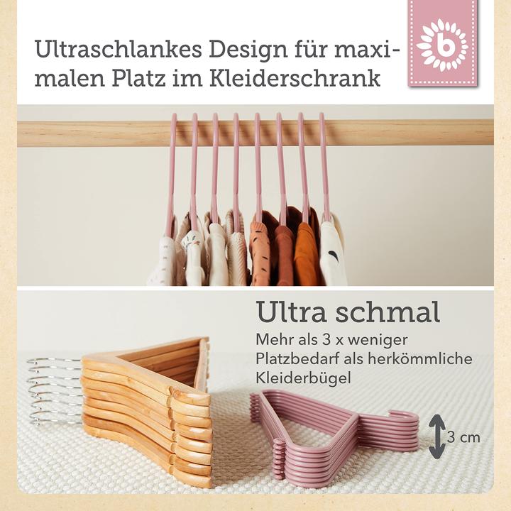 Immagine prodotto Bieco Appendiabiti rosa (8 x)