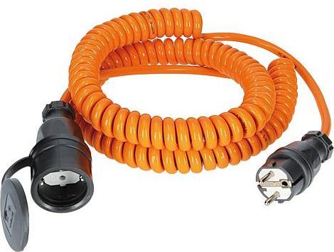 Productafbeelding Hedi Verlengkabel SpiralPlus 1 tot 5 m gepantserde kabel Plus 3x1,5 mm², oranje (5 m)
