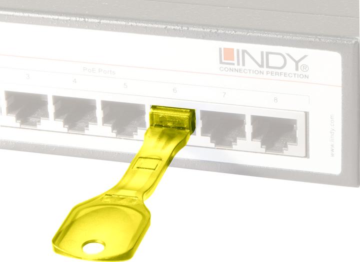Produktbild Lindy RJ45 Port Blockers x 10 Yellow