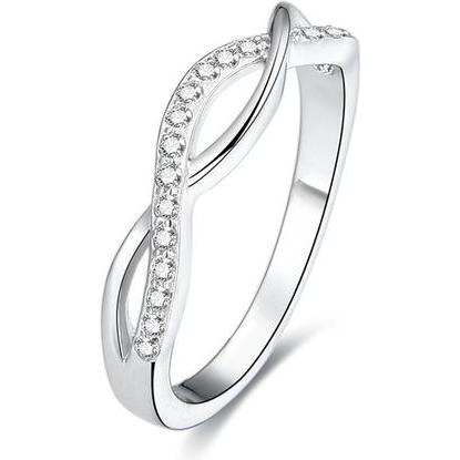 Beneto, Anello, Silver ring with crystals AGG190 - Circuit: 50 mm (L), (50)