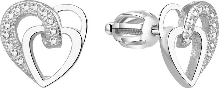 Image du produit Beneto Boucles d'oreilles coeur en argent AGUP1527S (Argent)