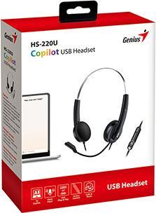 Produktbild Genius HS-220U AI / Kopfhörer mit Mikrofon / USB-C (Kabelgebunden)