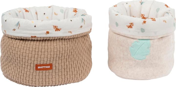 Nattou Cestino decorativo Boris & Jungo 2 Pack