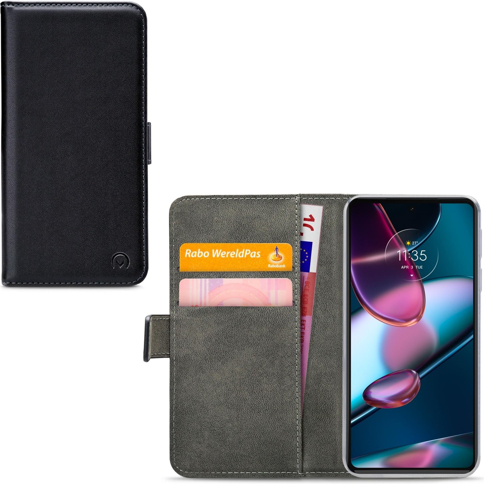 Thumbnail - Mobilize Klassische Gelly-Geldbörse (Motorola Edge X30), Smartphone Hülle, Schwarz