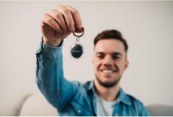 Produktbild Verbatim My Finder Coin, schwarz Bluetooth Item Finder 32133 (iOS)