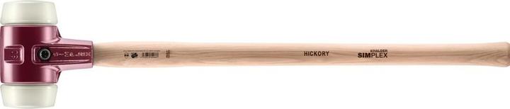 Immagine prodotto Halder Martello SIMPLEX, nylon con alloggiamento in ghisa malleabile e manico in hickory | D=80 mm | (3.40 g)