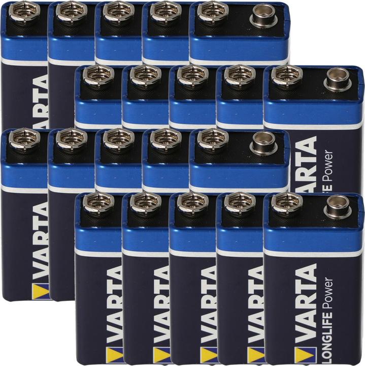 Produktbild Varta High Energy (20 Stk., 9V Block, 580 mAh)