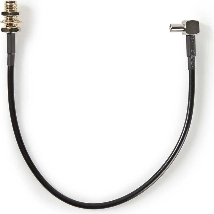 Nedis Antennenkabel | SMA-Buchse | TS9 | Vergoldet | 50 Ohm | Einzeln geschirmt | 0.20 m | Rund | PV (50 dB, Antennenkabel)