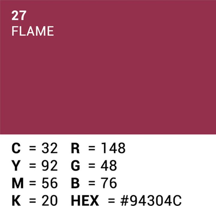 Produktbild Superior Achtergrond Rol Flame (nr 27) 1.35m x 11m (135 cm)
