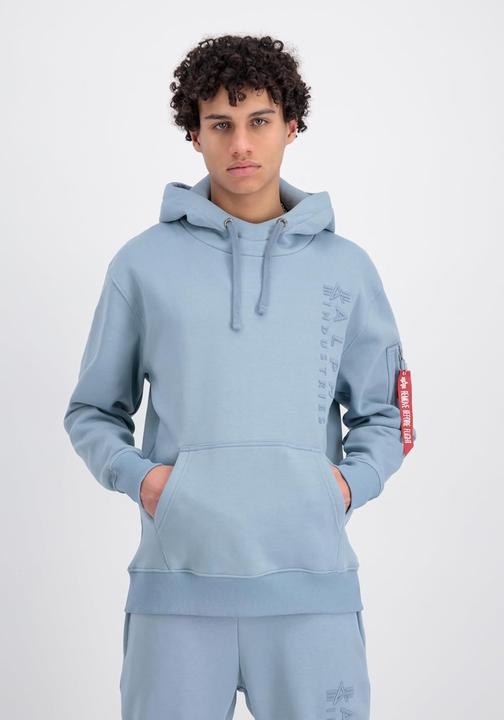 Actual product image Alpha Industries Men's Hoody with Utility Pocket, Remove Before Flight Tag, Drawstring Hood, Ribbed Cuffs (3XL)