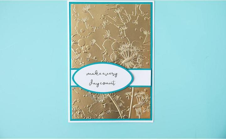 Actual product image Sizzix 3-D Textured Impressions Embossing Folder - Dandelion Wish