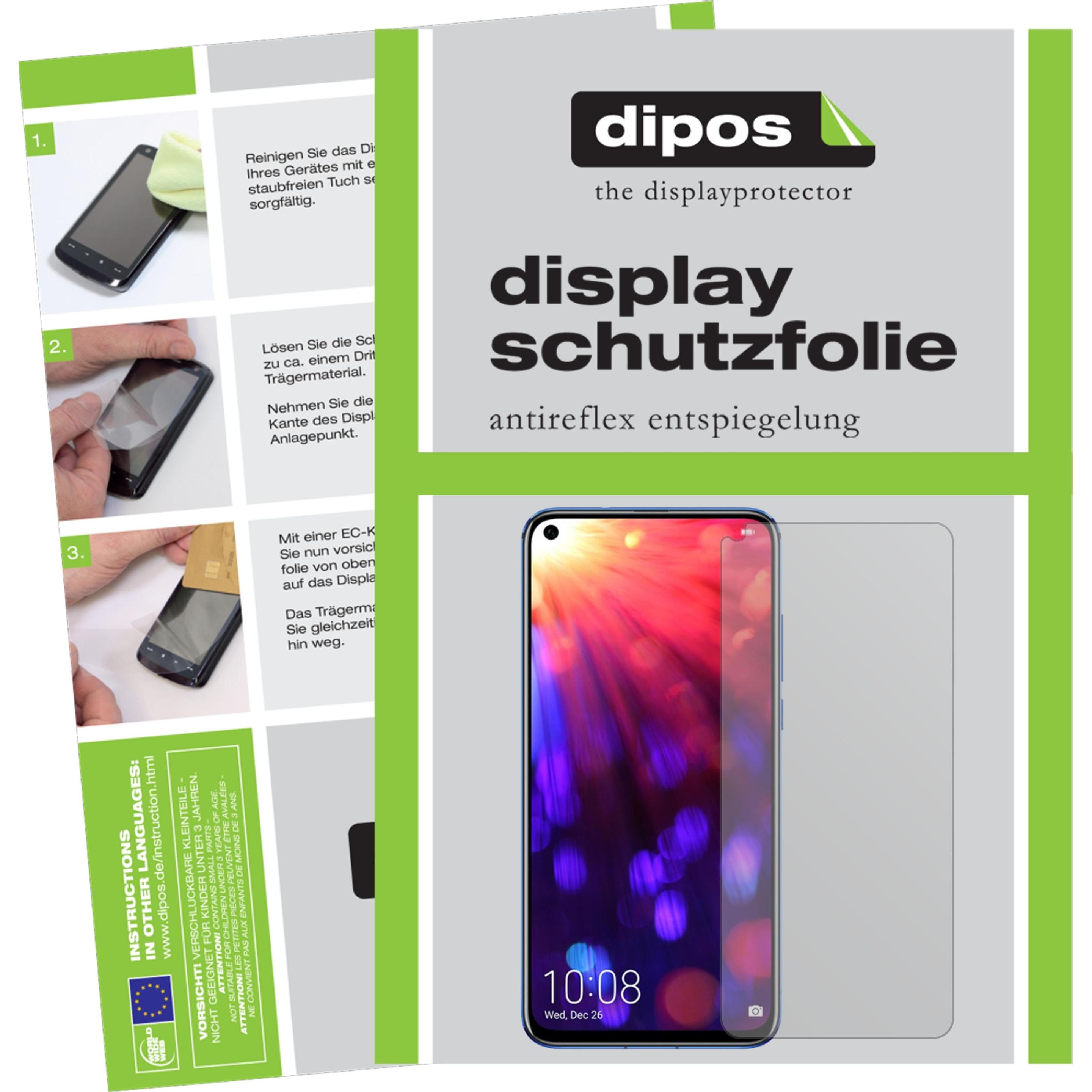 Dipos Displayschutzfolie Antireflex (4 Stück, Honor View 20), Smartphone Schutzfolie, Transparent