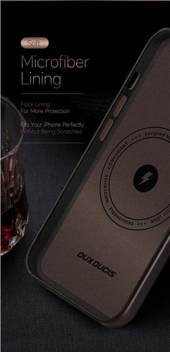 Actual product image Dux Ducis Naples Series Genuine Leather Case (Apple iPhone 14)