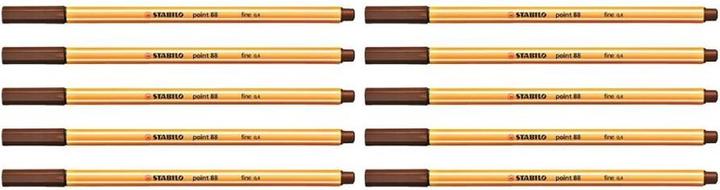Image du produit STABILO Fineliner point 88 0.4 mm 10 Stück, Braun (Marron, 10 x)