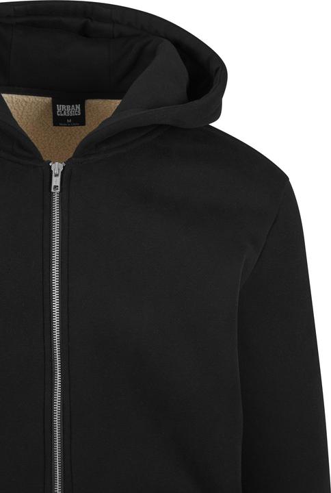 Image du produit Urban Classics Sweatshirt à capuche zippé en sherpa (L, M)