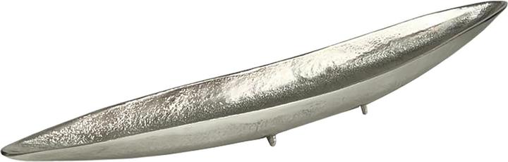 FineBuy Dekoschale FB77671 Aluminium Silber 80 cm