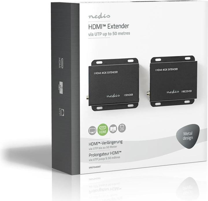 Actual product image Nedis HDMI Extender|Over CAT6| up to 50.0 m| 4Ka30Hz| 10.2 Gbps| (1 m)