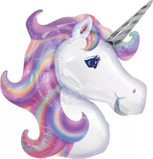 Produktbild Amscan XL Einhorn farbig Ballon (5x)