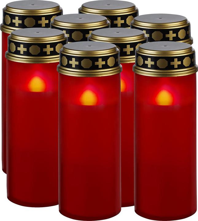 Image du produit Pearl Lot de 8 lampes funéraires à LED XL