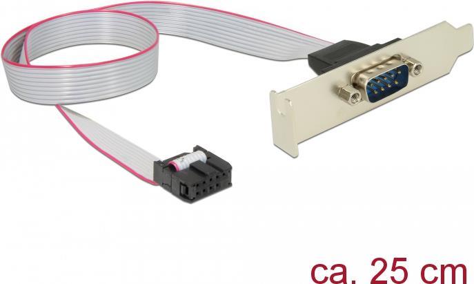 Produktbild Delock Seriell 1 Ports Seriell RS-232 Bracket (0.25 m)