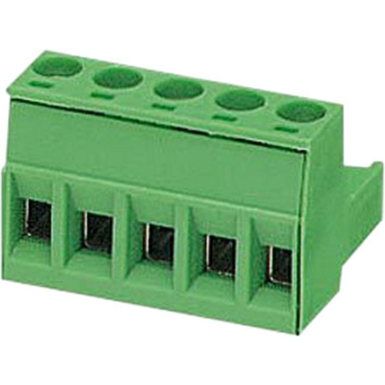 Phoenix Contact Printklemme 5,08mm MSTB 2,5 5-polig, Elektronikkabel + Stecker, Grün