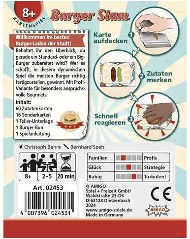 Actual product image Amigo Burger Slam, d (German)