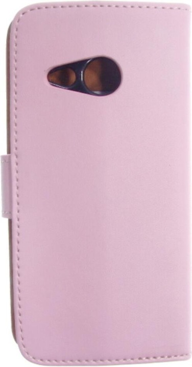 Produktbild OEM Slim Leder Book Case für HTC M8 mini - rosa 4250710553976 (HTC One Mini 2)