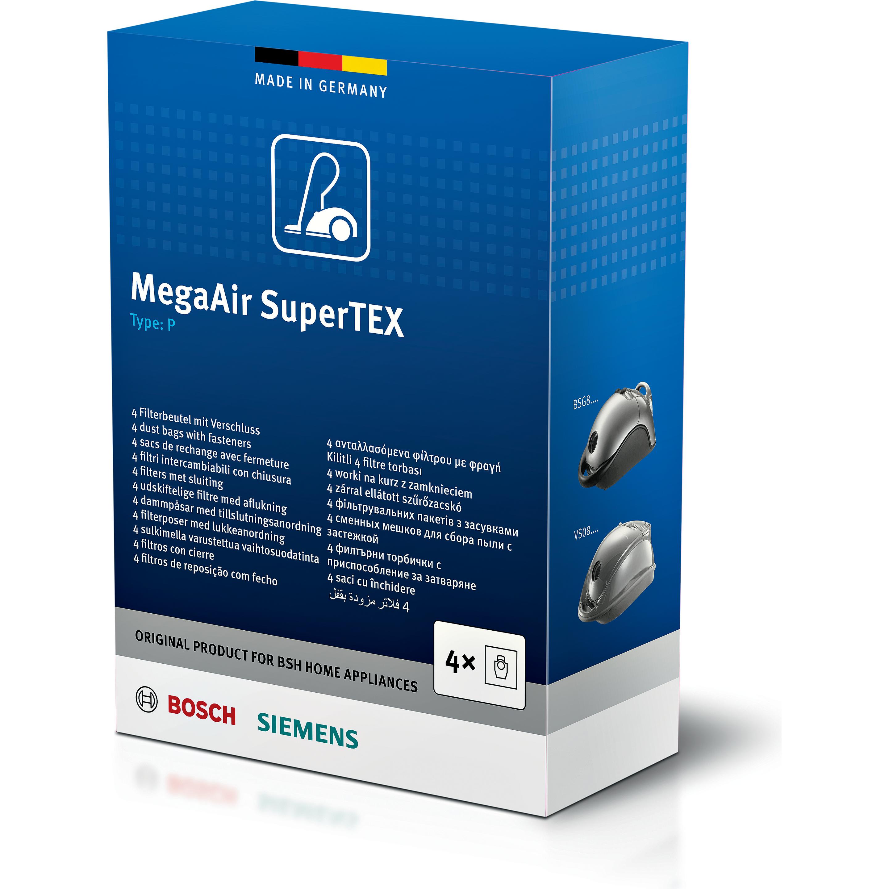 Bosch Hausgeräte MegaAir SuperTEX (4 x) (BBZ41FP)