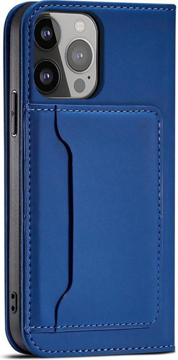 Actual product image Hurtel Magnet Card Case for Samsung Galaxy A23 5G flip cover wallet stand blue (Samsung Galaxy A23 5G)