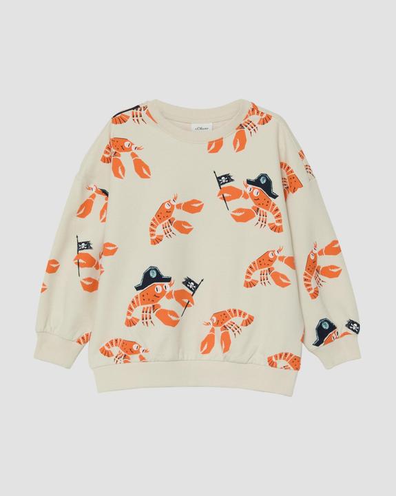 Actual product image s.Oliver Oversize-Sweatshirt mit All-over-Print (128, 134)