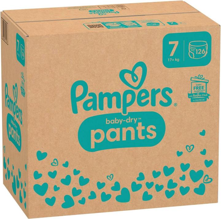 Image du produit Pampers Baby-Dry Pants (Taille 7, Pack mensuel, 126 pièce(s))