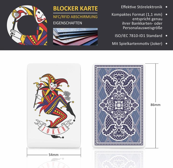 Produktbild Aplic RFID Blocker Karte 2er Set